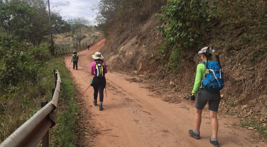 Mochila para um dia de caminhada